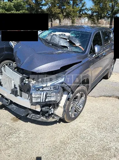 Photo 2 of 11: 2021 Hyundai Santa Fe, VIN KMHS281HHMU324774 — Korean insurance auction