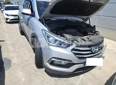 Photo 1 of 34: 2016 Hyundai Santa Fe, VIN KMHSW81UBGU660049 — Korean insurance auction
