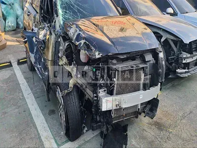 Photo 1 of 15: 2021 Hyundai Santa Fe, VIN KMHS281HGMU396979 — Korean insurance auction