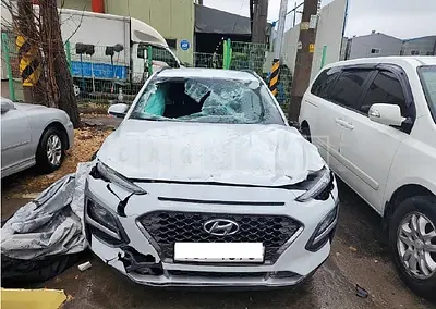 Photo 1 of 21: 2018 Hyundai Kona, VIN KMHK7815GJU015197 — Korean insurance auction