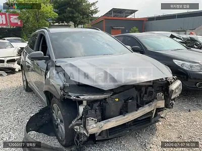 Photo 1 of 25: 2019 Hyundai Kona Electric, VIN KMHK281GFKU039294 — Korean insurance auction