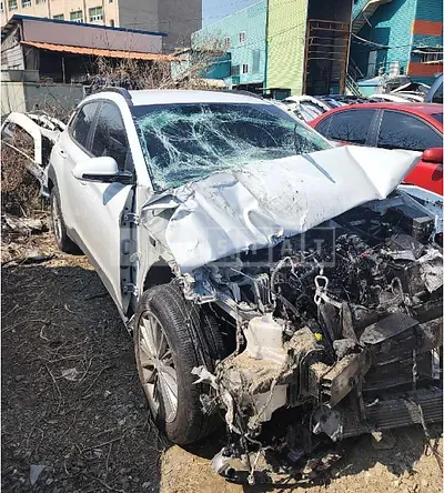 Photo 1 of 21: 2018 Hyundai Kona, VIN KMHK3816GJU138362 — Korean insurance auction