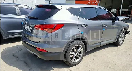 Photo 2 of 12: 2015 Hyundai Santa Fe, VIN KMHSU81UBFU435011 — Korean insurance auction