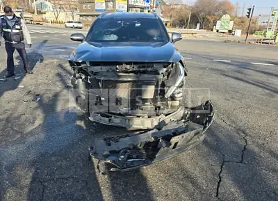 Photo 1 of 39: 2020 Hyundai Santa Fe, VIN KMHS281ABLU265538 — Korean insurance auction