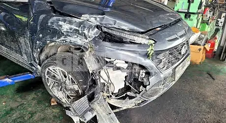 Photo 2 of 11: 2021 Hyundai Kona, VIN KMHK5813GMU707119 — Korean insurance auction
