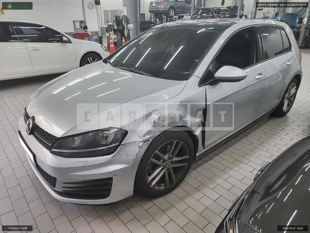 Photo 2 of 9: 2015 Volkswagen Golf GTD BMT, VIN WVWZZZAUZFW166434 — Korean insurance auction