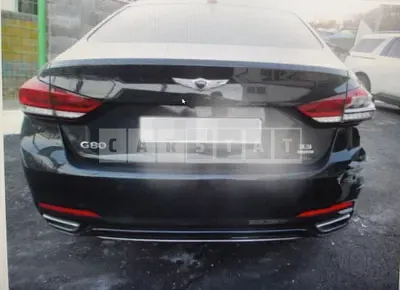 Photo 1 of 16: 2019 Genesis G80 3.3, VIN KMHGN41DDLU337520 — Korean insurance auction