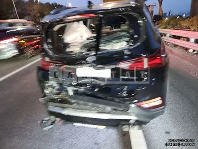 Photo 1 of 10: 2019 Hyundai Santa Fe, VIN KMHS381CBKU120267 — Korean insurance auction