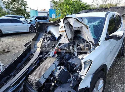 Photo 1 of 18: 2017 Hyundai Santa Fe, VIN KMHSW81UBHU763439 — Korean insurance auction