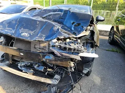 Photo 1 of 17: 2021 Kia K5, VIN KNAG741BBMA102052 — Korean insurance auction