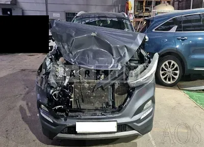 Photo 1 of 18: 2016 Hyundai Tucson, VIN KMHJ381ABGU173111 — Korean insurance auction