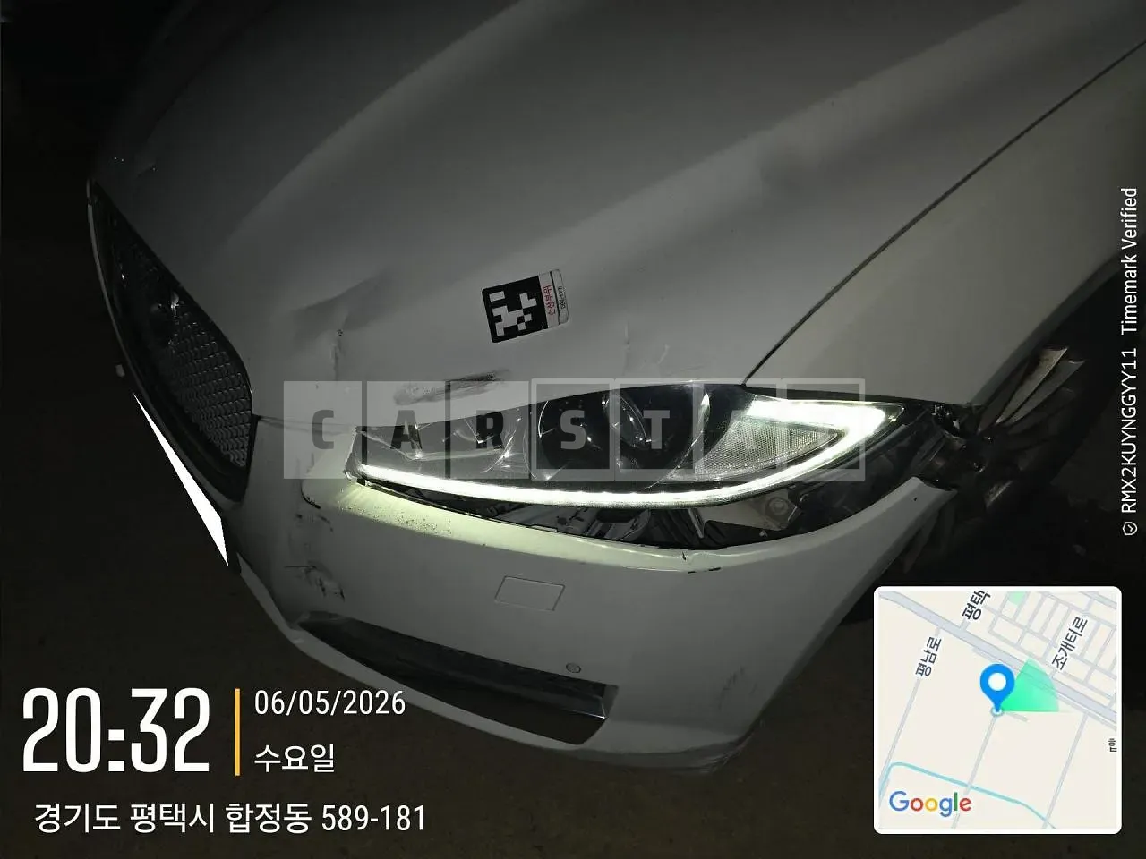 Photo 2 of 9: 2015 Jaguar XF 2.2d, VIN SAJAA05JXFDU78366 — Korean insurance auction