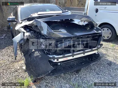 Photo 1 of 15: 2019 Genesis G80, VIN KMHGM41DDKU325112 — Korean insurance auction