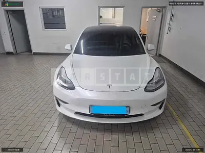 Photo 1 of 9: 2020 Tesla Model 3 Long Range, VIN 5YJ3E1EB6LF725509 — Korean insurance auction