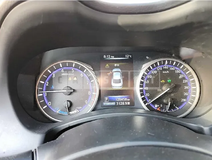 Photo 2 of 15: 2015 Infiniti Q50S Hybrid, VIN JNKAV71E4FM540251 — Korean insurance auction