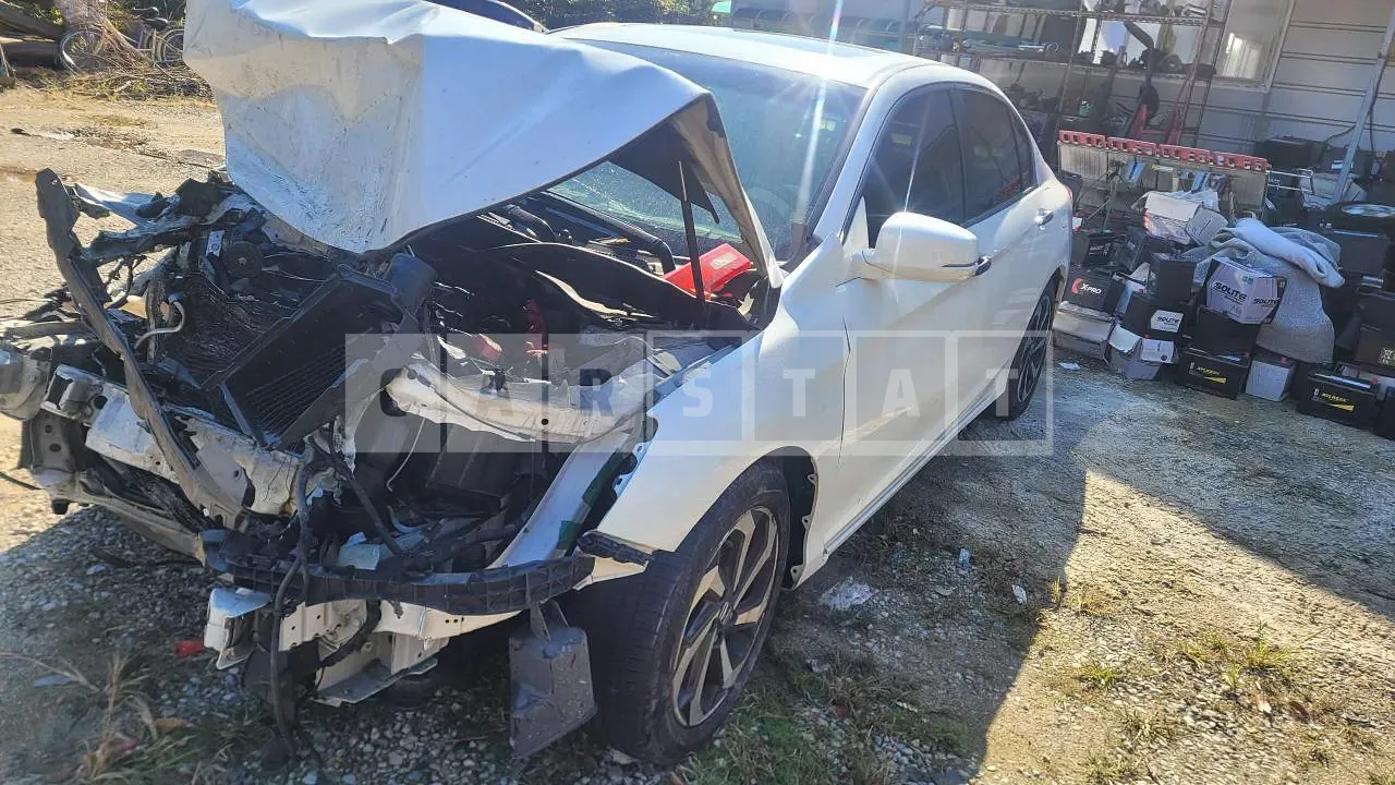 Photo 2 of 8: 2017 Honda Accord 2.4, VIN 1HGCR2680HA514049 — Korean insurance auction