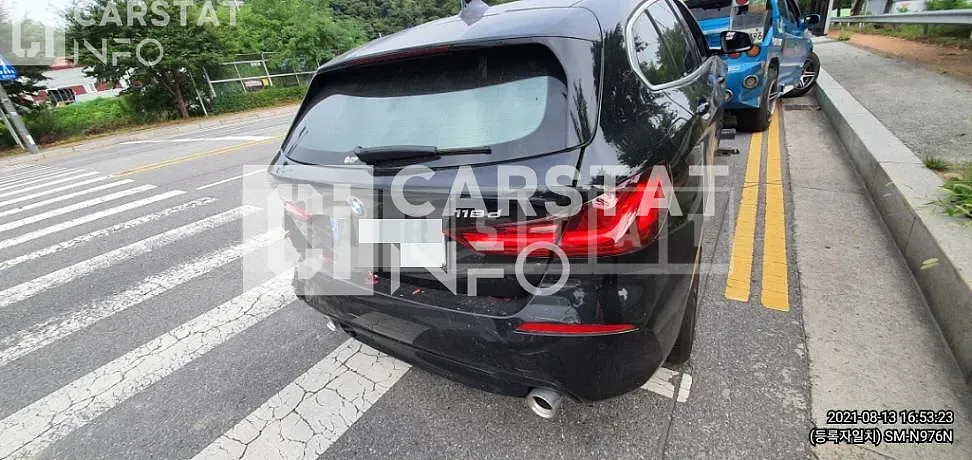 Photo 2 of 9: 2021 BMW 118d, VIN WBA7M9100M7H68886 — Korean insurance auction