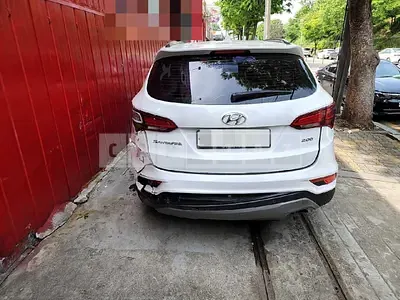 Photo 1 of 15: 2018 Hyundai Santa Fe 2.0, VIN KMHSW81UBJU843766 — Korean insurance auction