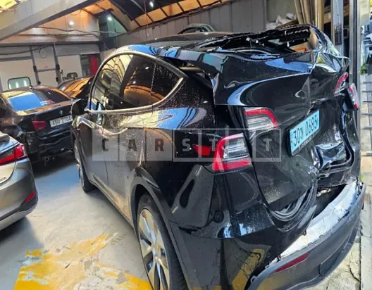 Photo 2 of 12: 2021 Tesla Model Y Standard Range, VIN 5YJYGDED1MF235208 — Korean insurance auction