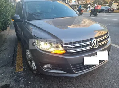 Photo 1 of 22: 2015 Volkswagen Tiguan 2.0 TDI Blue Motion, VIN WVGZZZ5NZFW556579 — Korean insurance auction