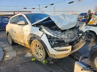 Photo 1 of 7: 2018 Hyundai Tucson, VIN KMHJ281ABJU572886 — Korean insurance auction