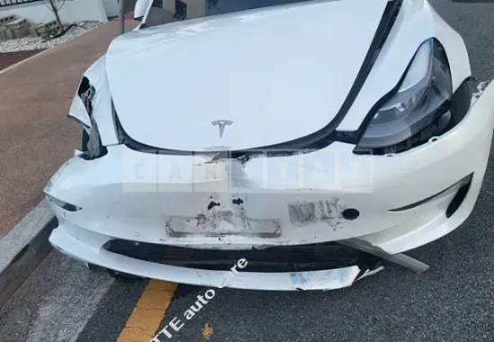 Photo 2 of 14: 2021 Tesla Model 3 LongRange, VIN 5YJ3E1EB3MF946695 — Korean insurance auction