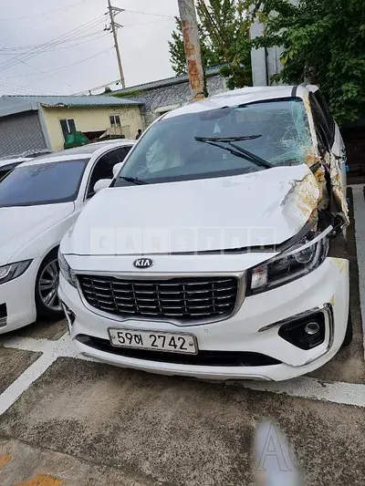 Photo 1 of 15: 2019 Kia Carnival, VIN KNAMB81ABKS472953 — Korean insurance auction
