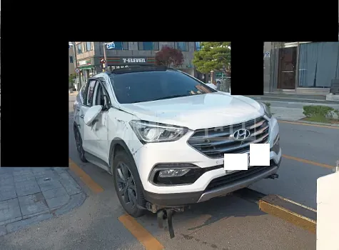 Photo 2 of 9: 2016 Hyundai Santa Fe, VIN KMHSW81UDGU699886 — Korean insurance auction