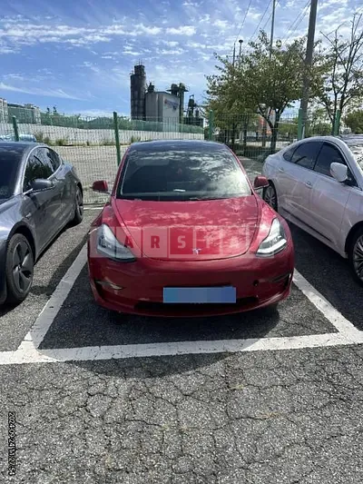 Photo 1 of 8: 2021 Tesla Model 3 Standard Range Plus RWD, VIN 5YJ3E1EA9LF809833 — Korean insurance auction
