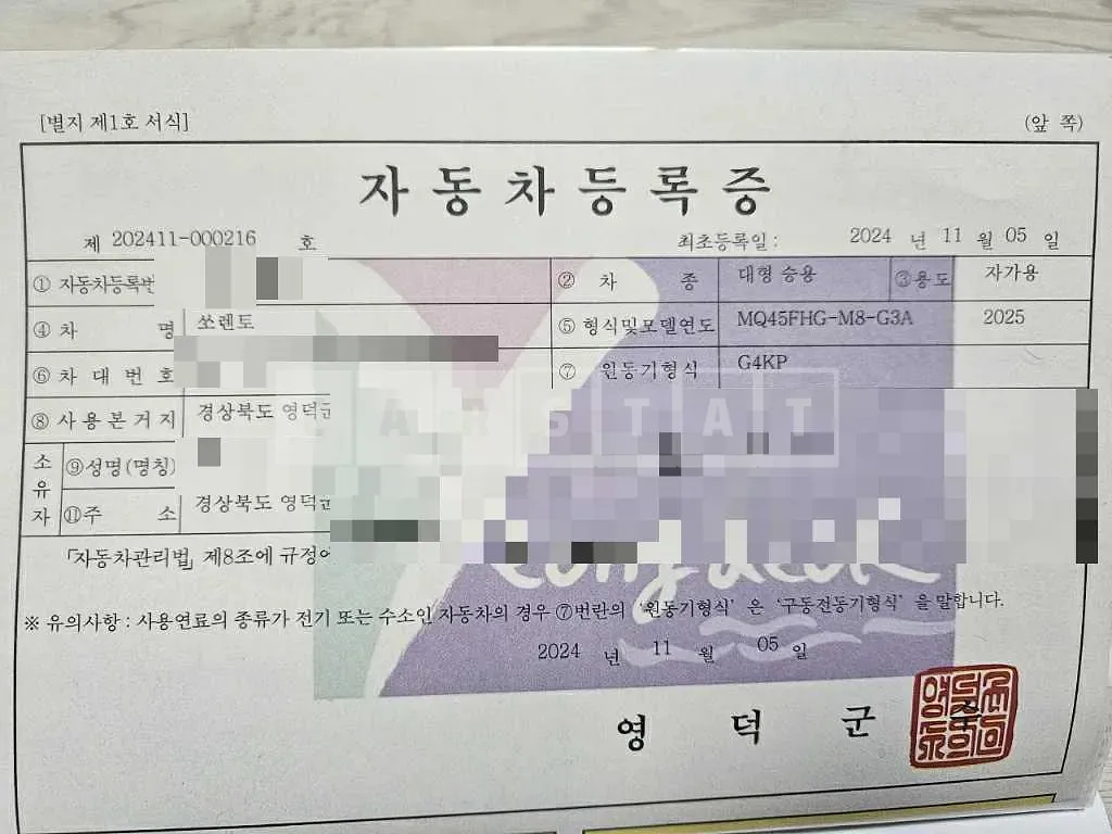 Photo 2 of 41: 2024 Kia Sorento 4WD — Korean insurance auction