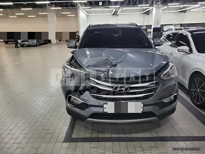 Photo 1 of 20: 2018 Hyundai Santa Fe, VIN KMHSW81UDJU863861 — Korean insurance auction