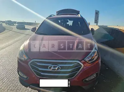 Photo 1 of 48: 2015 Hyundai Tucson, VIN KMHJT81VBFU940886 — Korean insurance auction