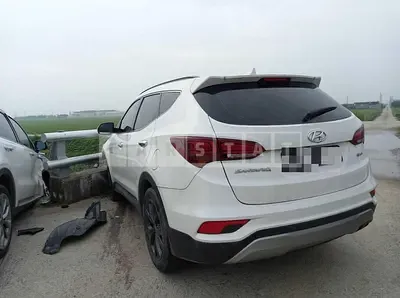 Photo 1 of 7: 2015 Hyundai Santa Fe DM, VIN KMHSW81UBGU574938 — Korean insurance auction