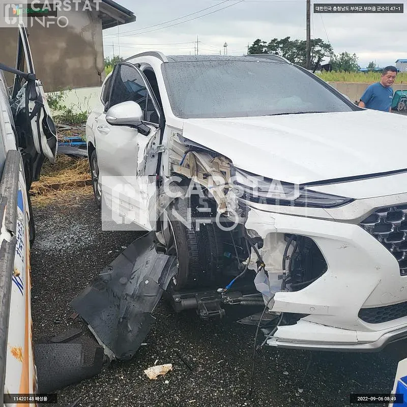 Photo 2 of 16: 2018 Hyundai Santa Fe, VIN KMHS581CDKU123773 — Korean insurance auction