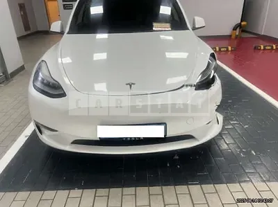 Photo 1 of 19: 2021 Tesla Model Y LongRange, VIN 5YJYGDEE1MF176136 — Korean insurance auction