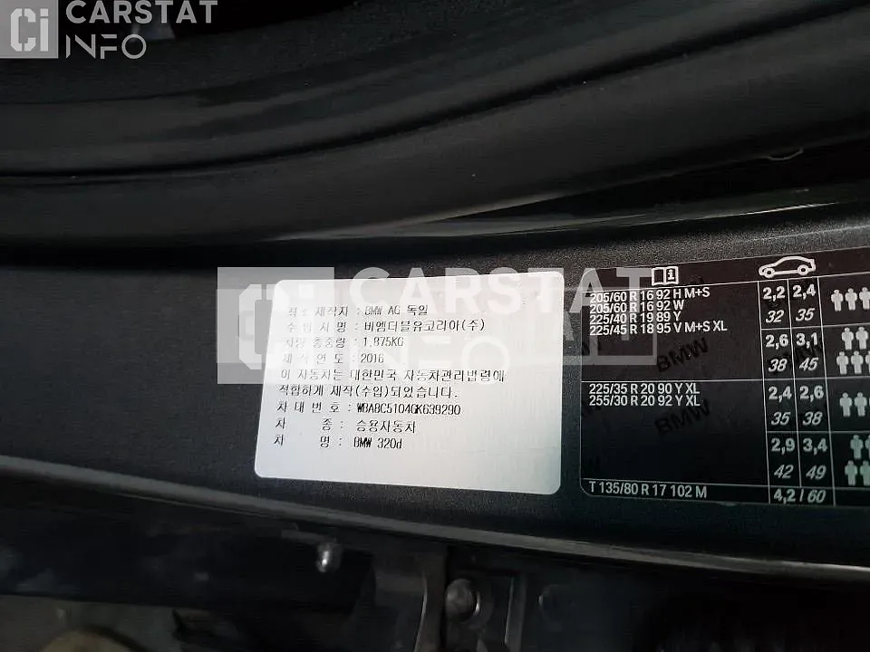 Photo 2 of 7: 2016 BMW 320d — Korean insurance auction