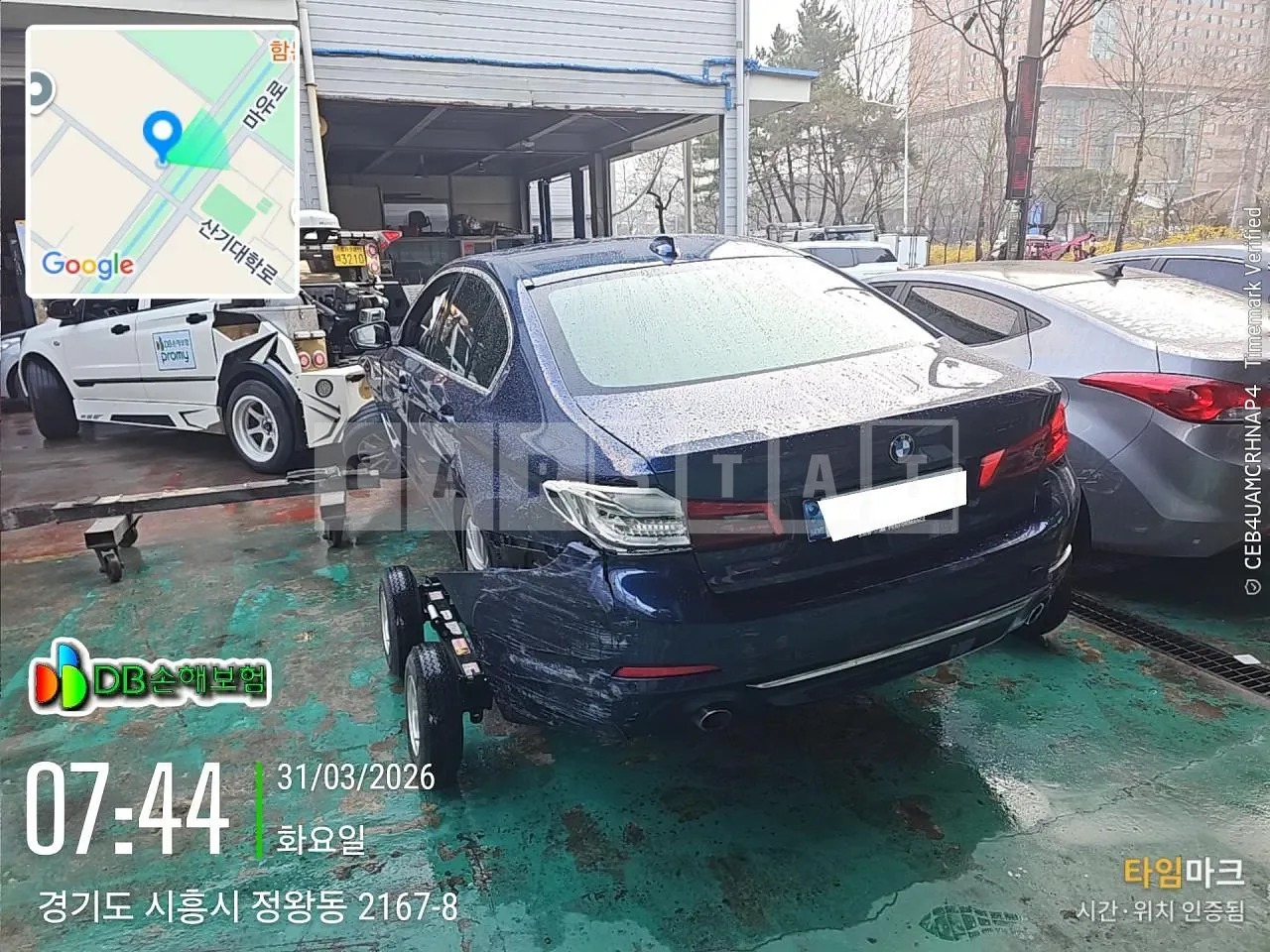 Photo 2 of 9: 2020 BMW 520i Luxury, VIN WBAJK9105LCD66668 — Korean insurance auction