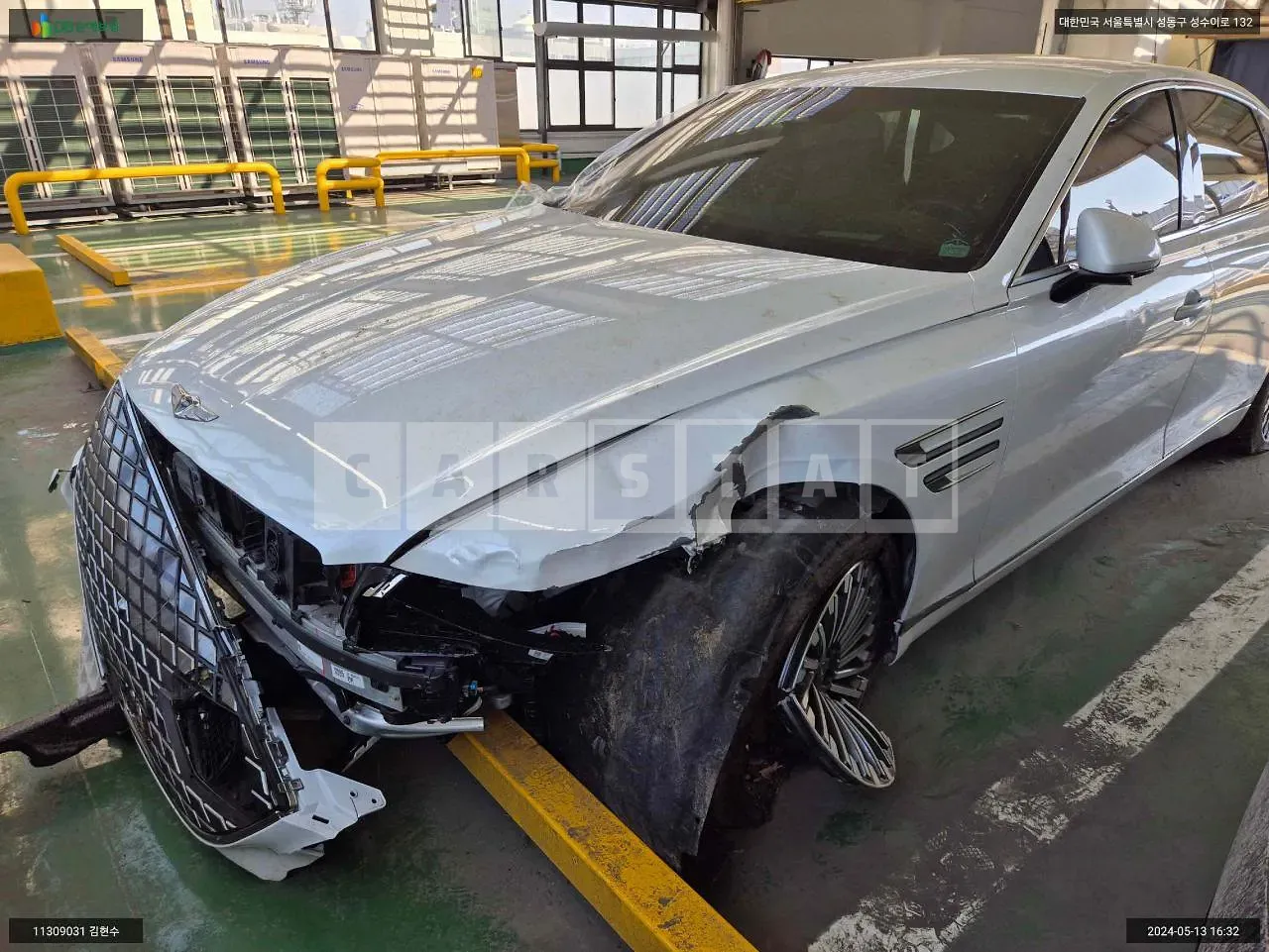 Photo 2 of 16: 2022 Genesis G80, VIN KMTGE411PNU002011 — Korean insurance auction