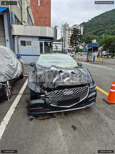 Photo 1 of 15: 2023 Genesis G80, VIN KMTGB41CDRU217496 — Korean insurance auction