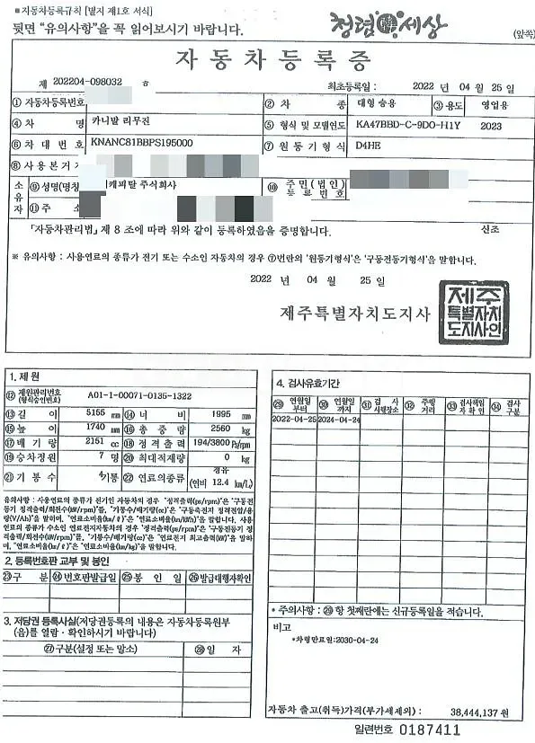 Photo 2 of 6: 2022 Kia Carnivals, VIN KNANC81BBPS195000 — Korean insurance auction