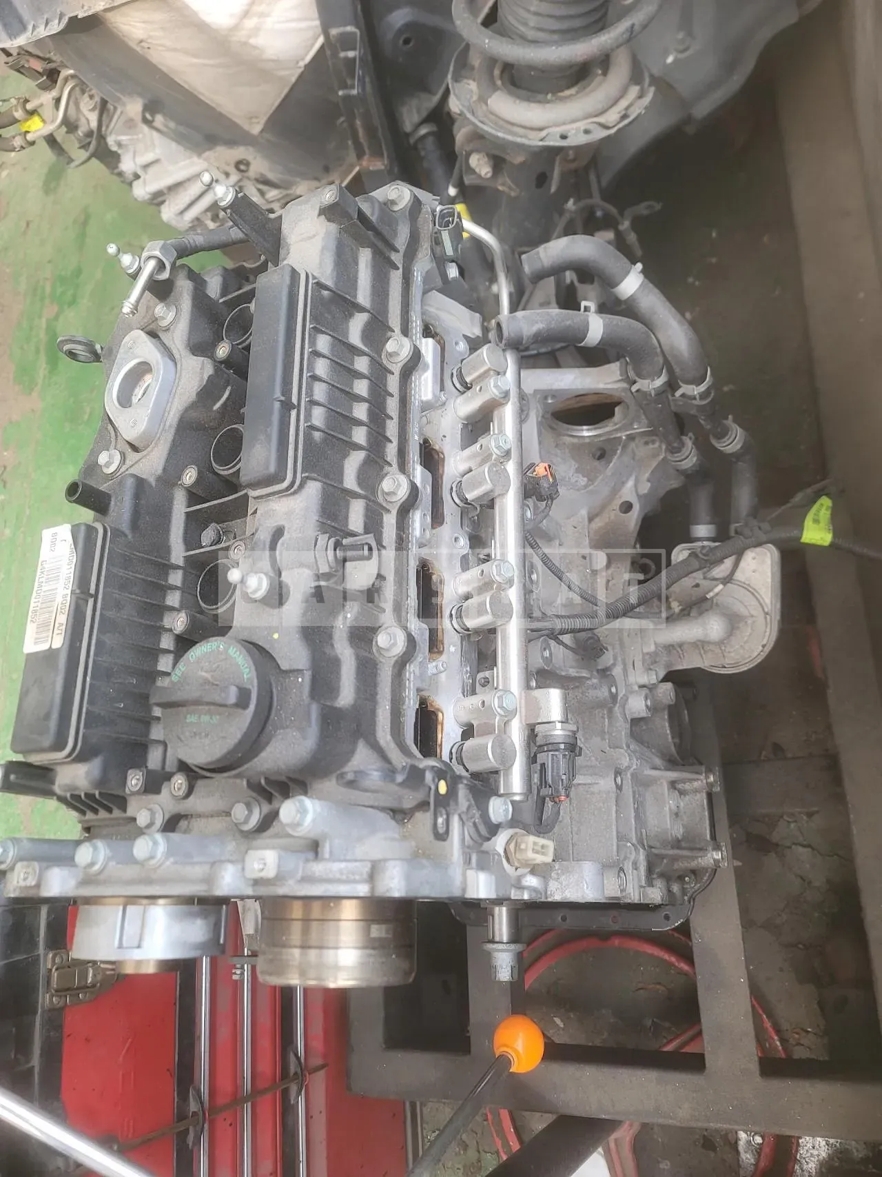 Photo 2 of 4: 2021 Genesis Engine G70 Engine Parts, VIN KMTG141ABMU081601 — Korean insurance auction