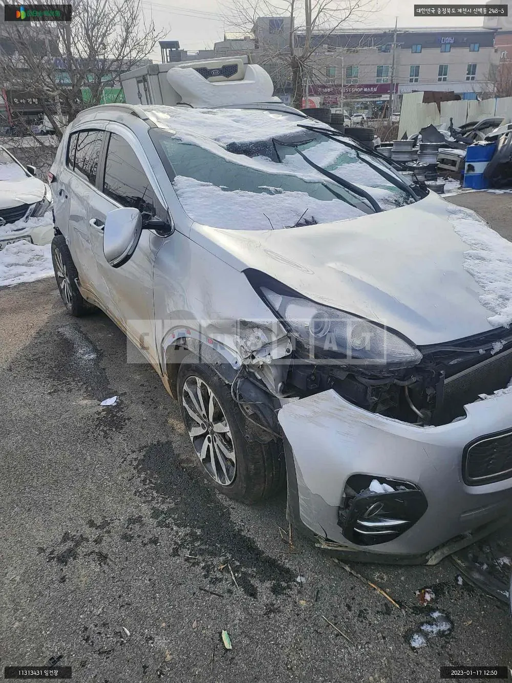 Photo 2 of 5: 2015 Kia Sportage, VIN KNAPM813DGK037275 — Korean insurance auction