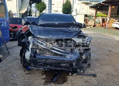 Photo 1 of 14: 2015 Hyundai Santa Fe, VIN KMHSW81XBFU481869 — Korean insurance auction