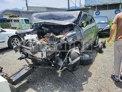 Photo 1 of 21: 2020 Hyundai Kona Electric, VIN KMHK281GFLU106329 — Korean insurance auction