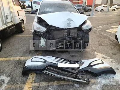Photo 1 of 22: 2015 Hyundai Santa Fe, VIN KMHSW81UBFU385149 — Korean insurance auction