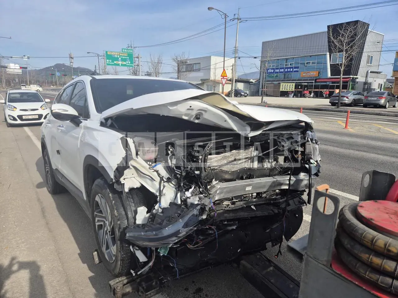Photo 2 of 24: 2023 Hyundai Santa Fe, VIN KMHS281LGPU484589 — Korean insurance auction