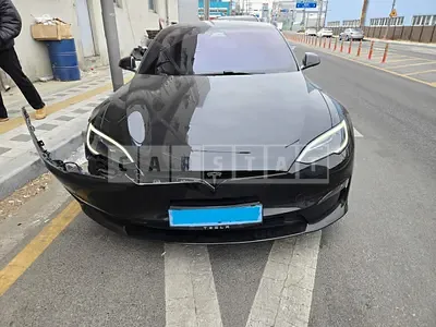 Photo 1 of 12: 2023 Tesla Model S Plaid, VIN 5YJSA1E6XPF510666 — Korean insurance auction
