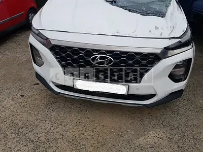 Photo 1 of 29: 2019 Hyundai Santa Fe, VIN KMHS381BDKU014130 — Korean insurance auction