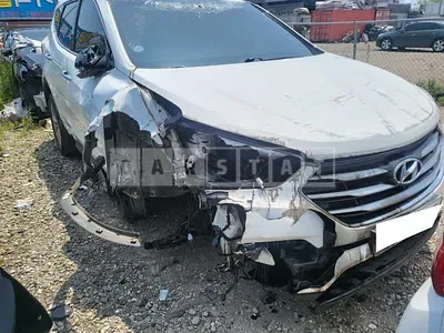 Photo 1 of 7: 2015 Hyundai Santa Fe, VIN KMHSU81UBGU586782 — Korean insurance auction