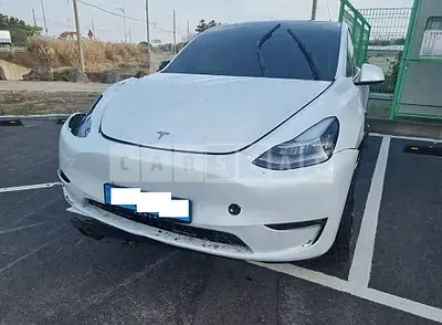 Photo 1 of 47: 2022 Tesla Model Y LongRange, VIN 7SAYGDEE1NF500030 — Korean insurance auction